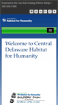 Mobile Screenshot of centraldelawarehabitat.org